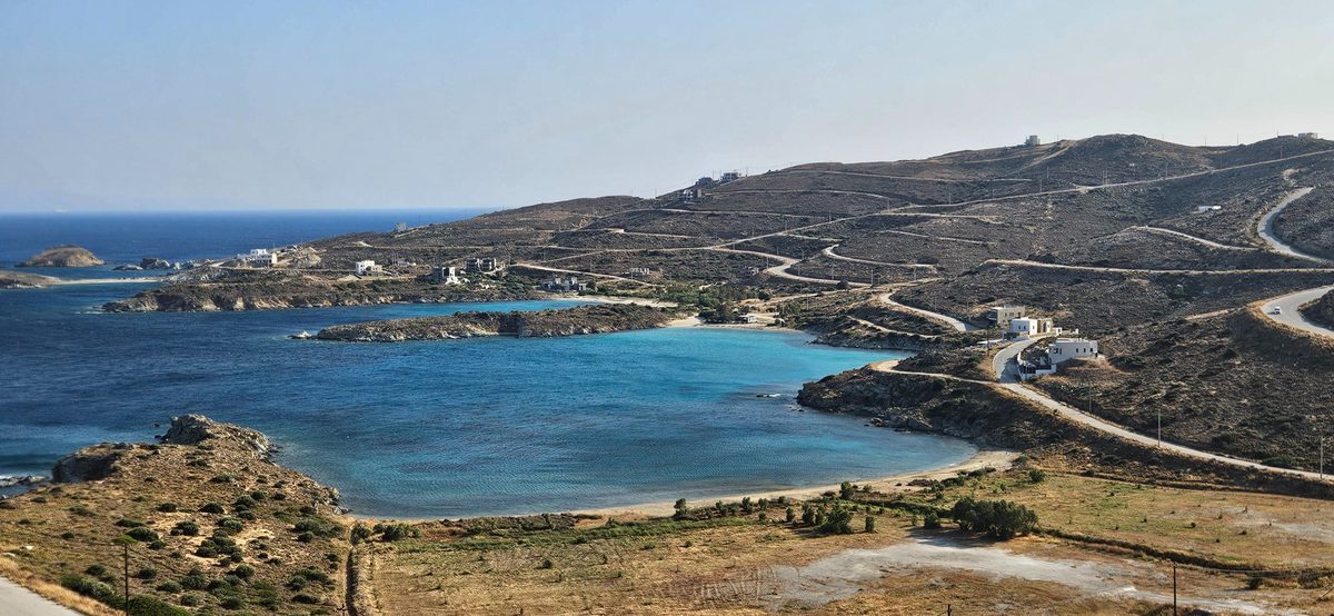 Agia Paraskevi beach with turquoise water