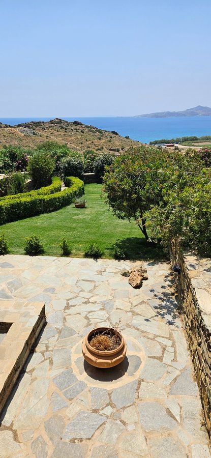 Sea view from the terrace steps